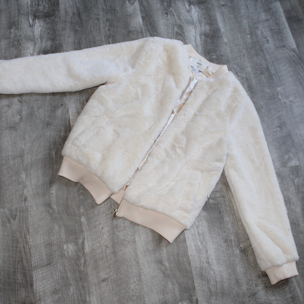 Forever 21 Faux Fur Zip Up
